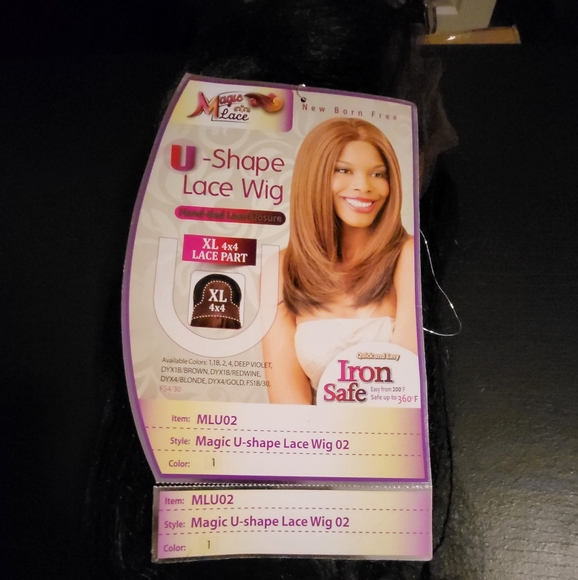 MAGIC LACE NEW BORN FREE U-SHAPE LACE FRONT WIG MLU02 (1B) - Picture 12 of 14